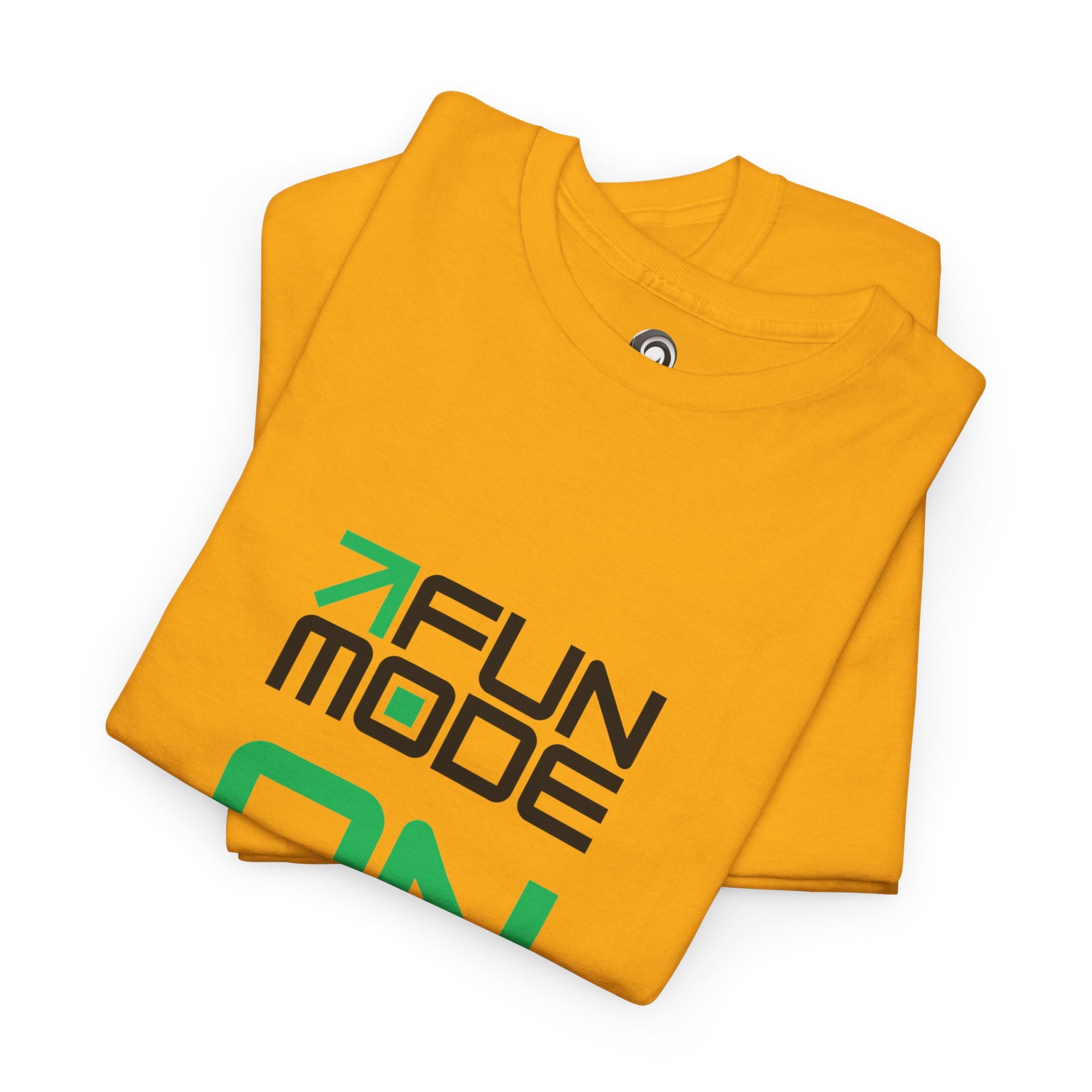 Fun Mode ON (Black) Unisex Heavy Cotton Tee - Casual Wear