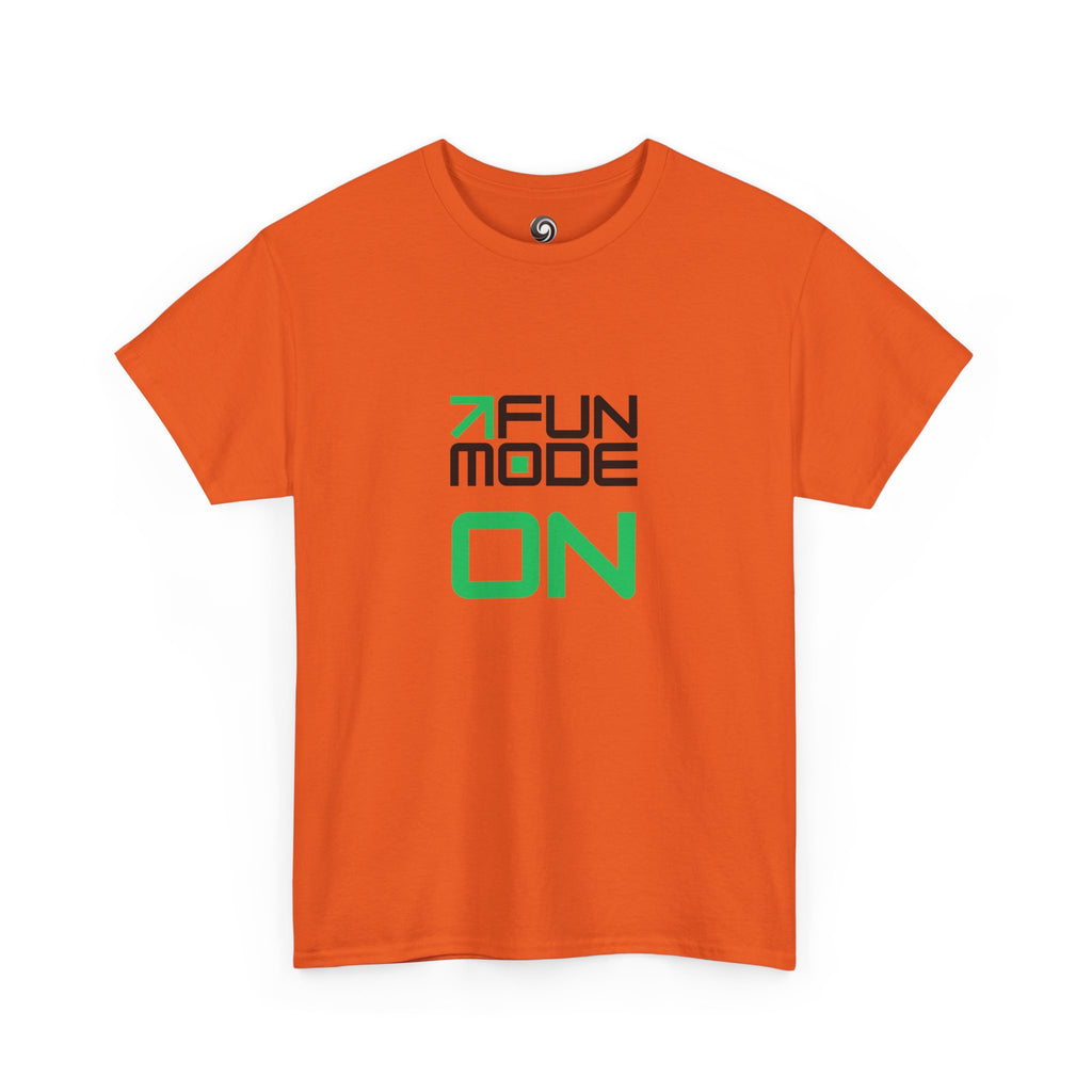 Fun Mode ON (Black) Unisex Heavy Cotton Tee - Casual Wear