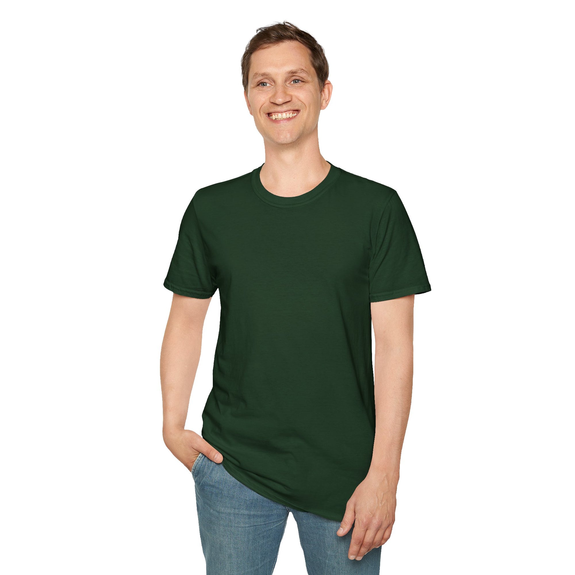 Unisex Plain T-Shirt, Soft Cotton Short Sleeve Tee
