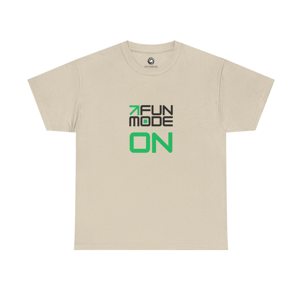 Fun Mode ON (Black) Unisex Heavy Cotton Tee - Casual Wear