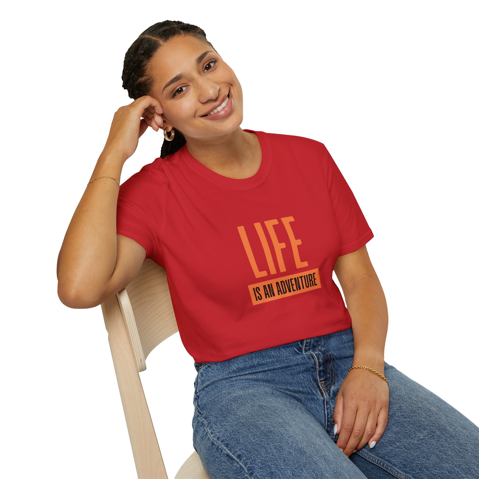 Adventure Inspired Unisex T-Shirt, Life is an Adventure Tee, Casual Wear, Gift for Travel Lovers, Inspirational Shirt, Everyday Comfort