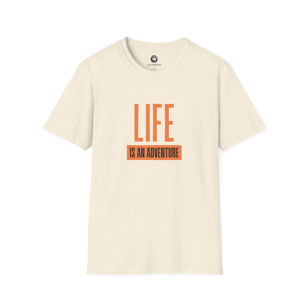 Adventure Inspired Unisex T-Shirt, Life is an Adventure Tee, Casual Wear, Gift for Travel Lovers, Inspirational Shirt, Everyday Comfort
