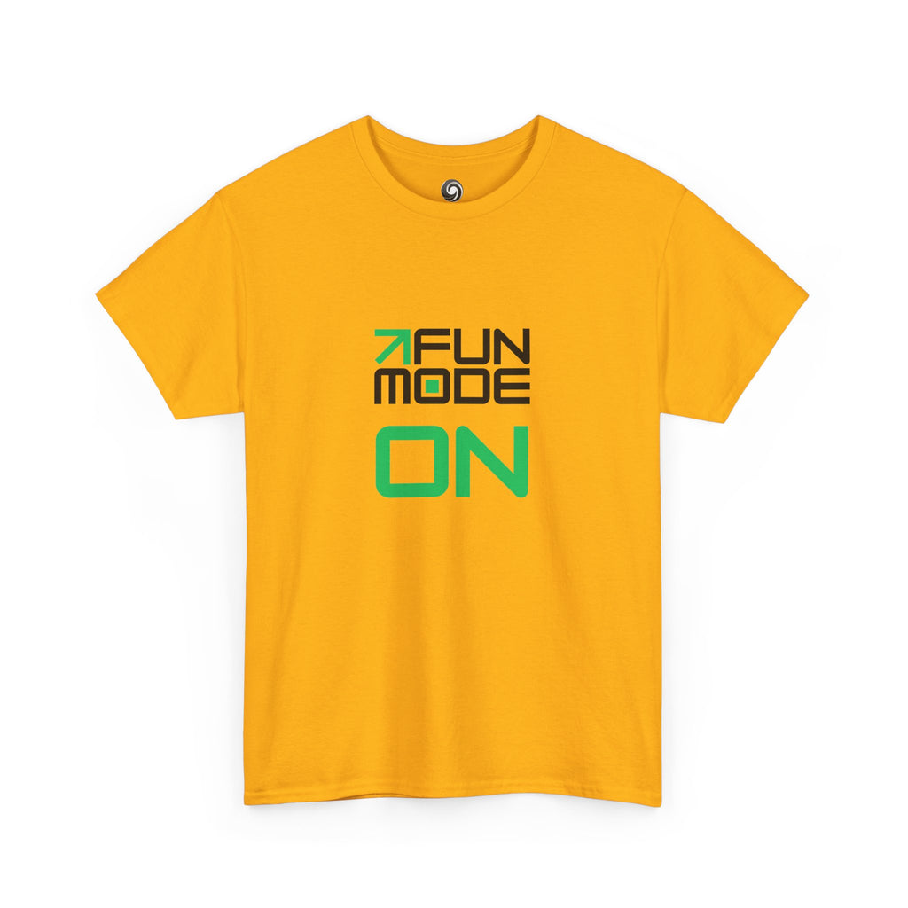 Fun Mode ON (Black) Unisex Heavy Cotton Tee - Casual Wear
