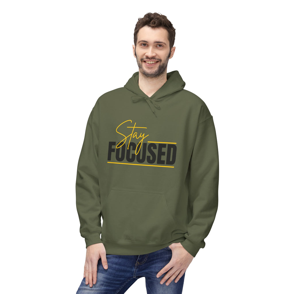 Stay Focused Unisex Hoodie - Motivational Apparel