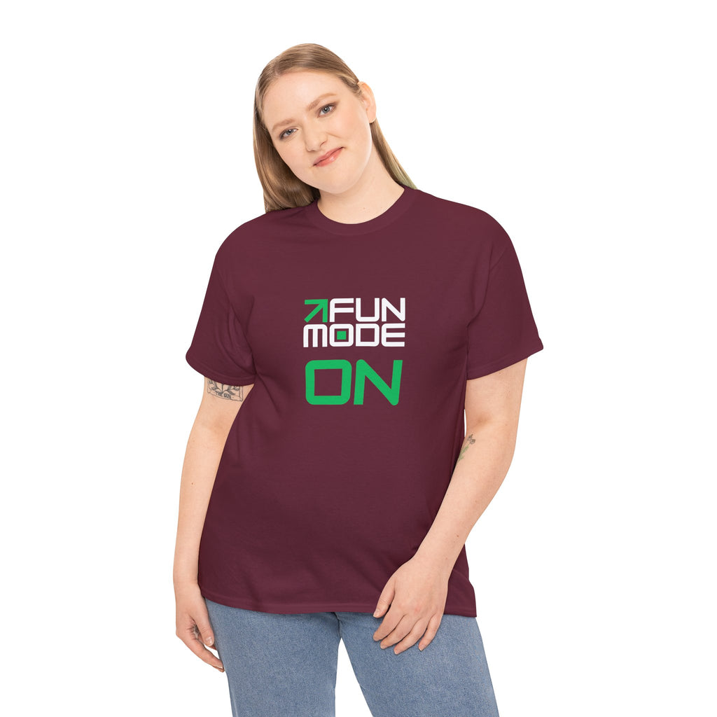 Fun Mode (White) Unisex Heavy Cotton Tee