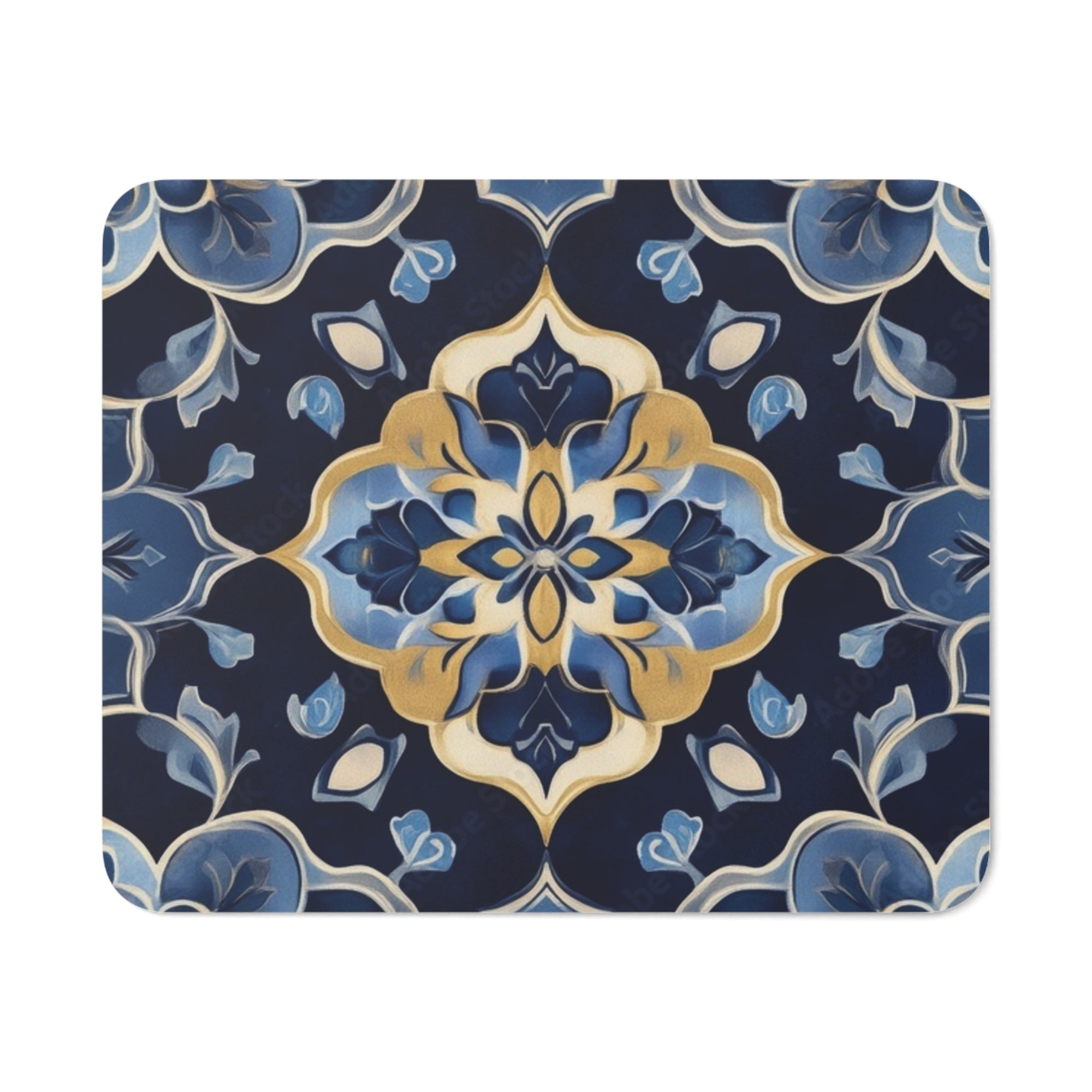 Elegant Floral Desk Mouse Pad, Office Decor, Gift for Home Office, Computer Accessories, Work Station