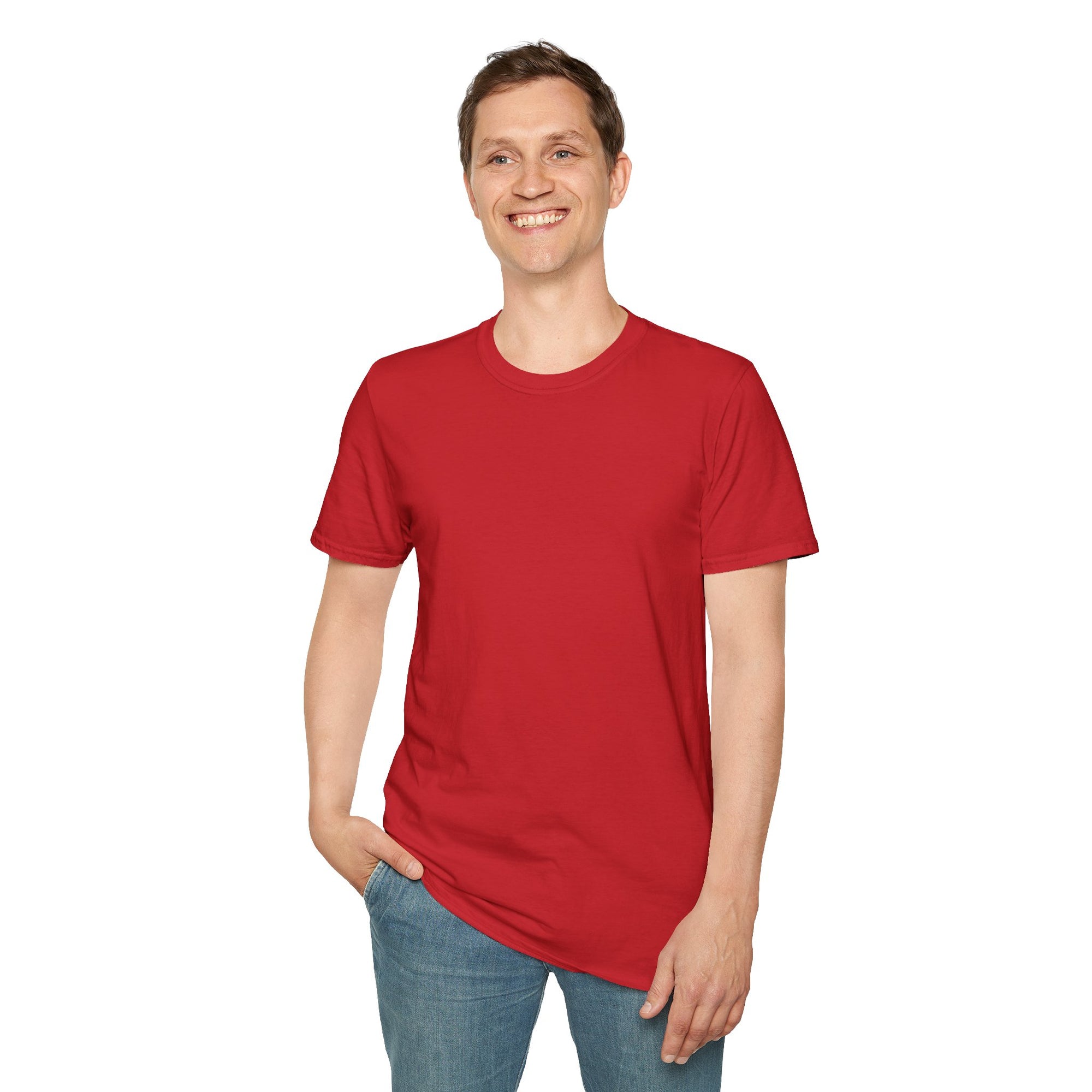 Unisex Plain T-Shirt, Soft Cotton Short Sleeve Tee