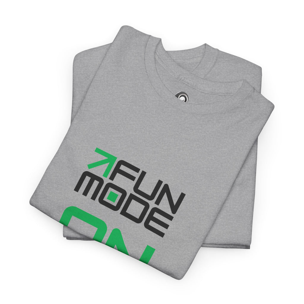 Fun Mode ON (Black) Unisex Heavy Cotton Tee - Casual Wear