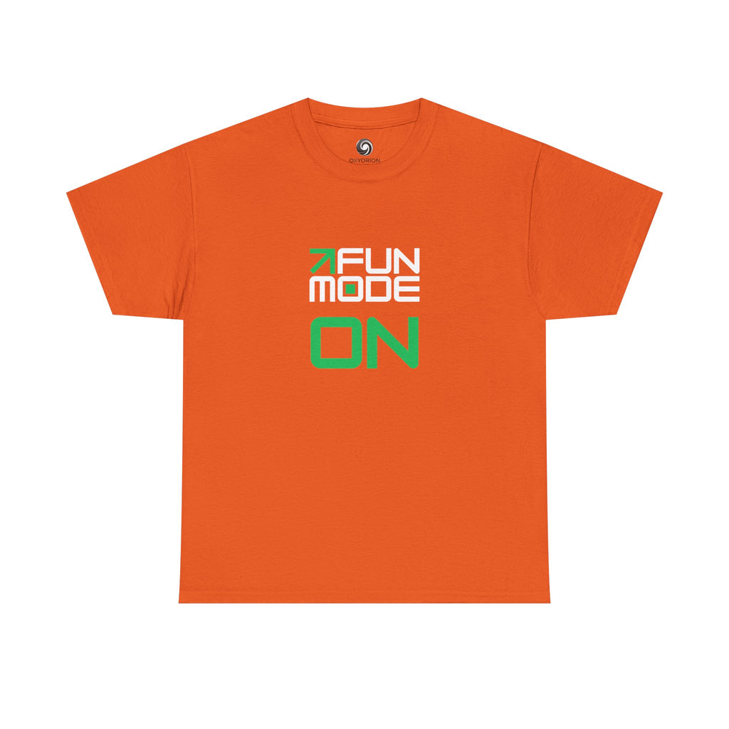 Fun Mode (White) Unisex Heavy Cotton Tee