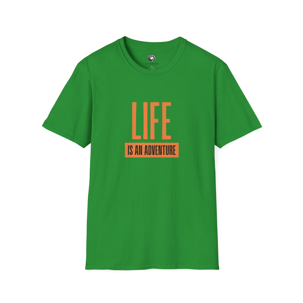 Adventure Inspired Unisex T-Shirt, Life is an Adventure Tee, Casual Wear, Gift for Travel Lovers, Inspirational Shirt, Everyday Comfort