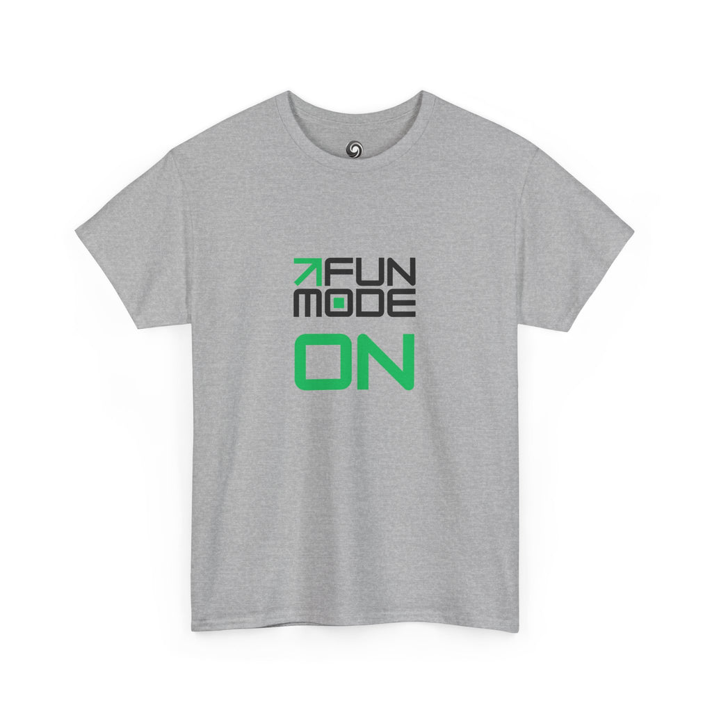 Fun Mode ON (Black) Unisex Heavy Cotton Tee - Casual Wear