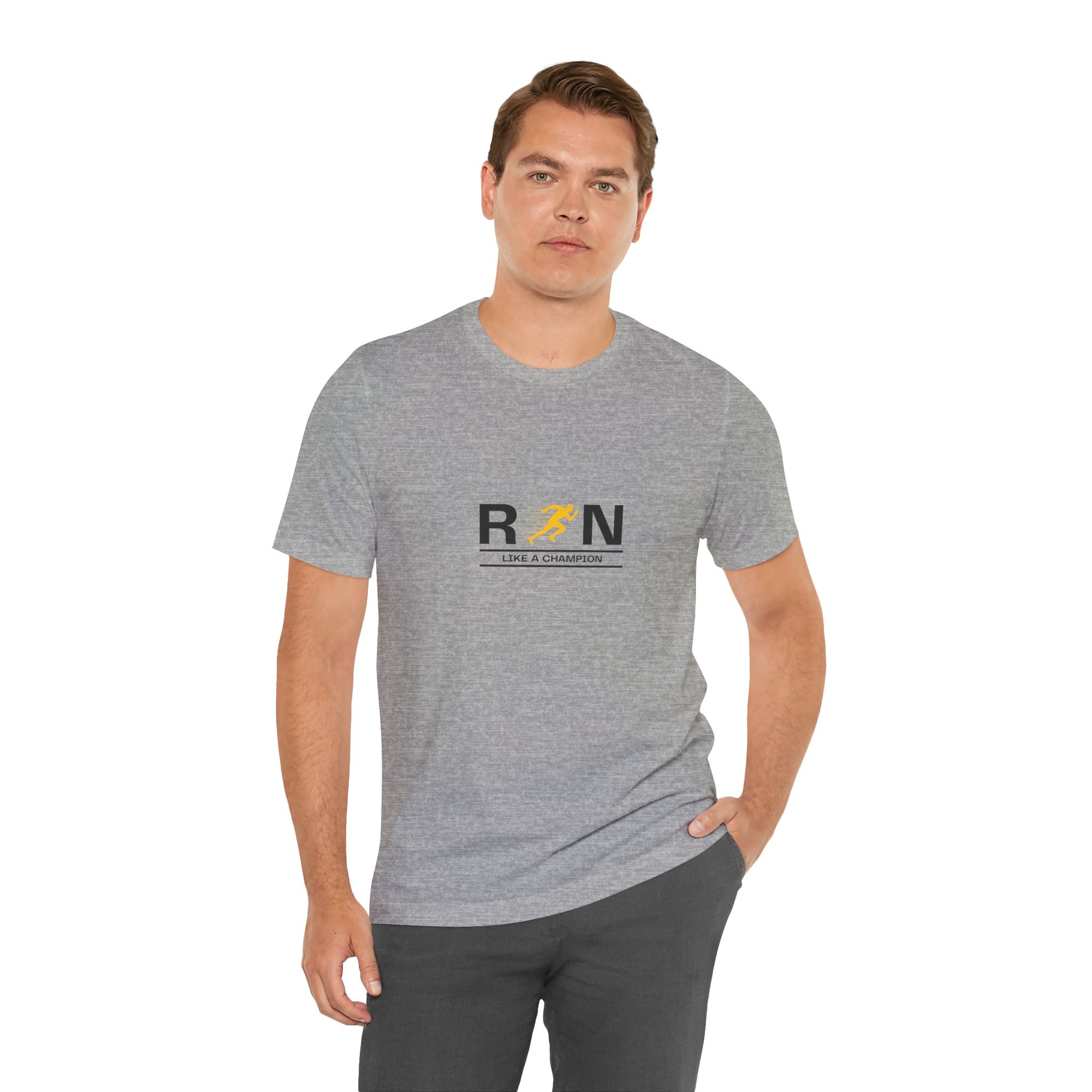 Unisex "RUN" Tee - Perfect for Runners and Fitness Lovers