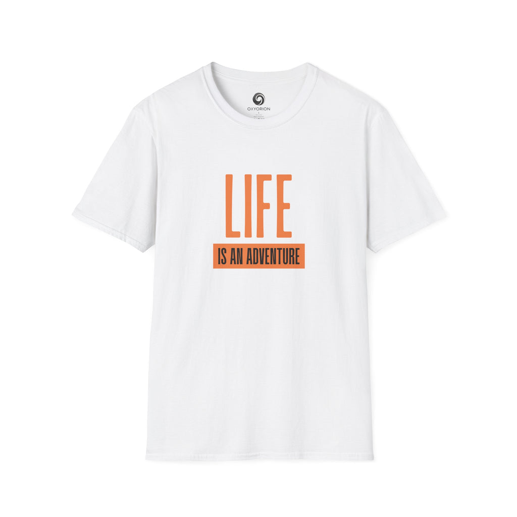 Adventure Inspired Unisex T-Shirt, Life is an Adventure Tee, Casual Wear, Gift for Travel Lovers, Inspirational Shirt, Everyday Comfort