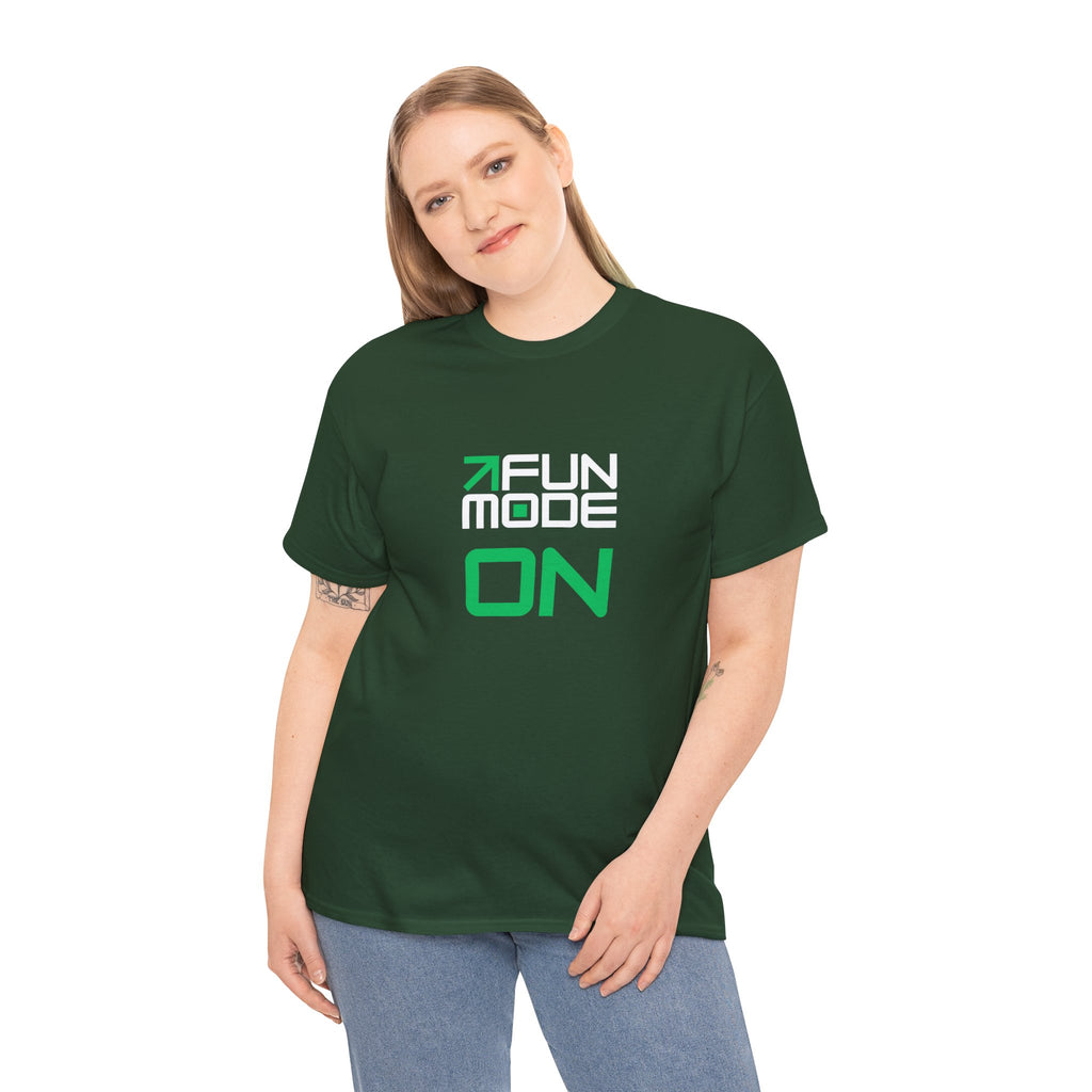 Fun Mode (White) Unisex Heavy Cotton Tee