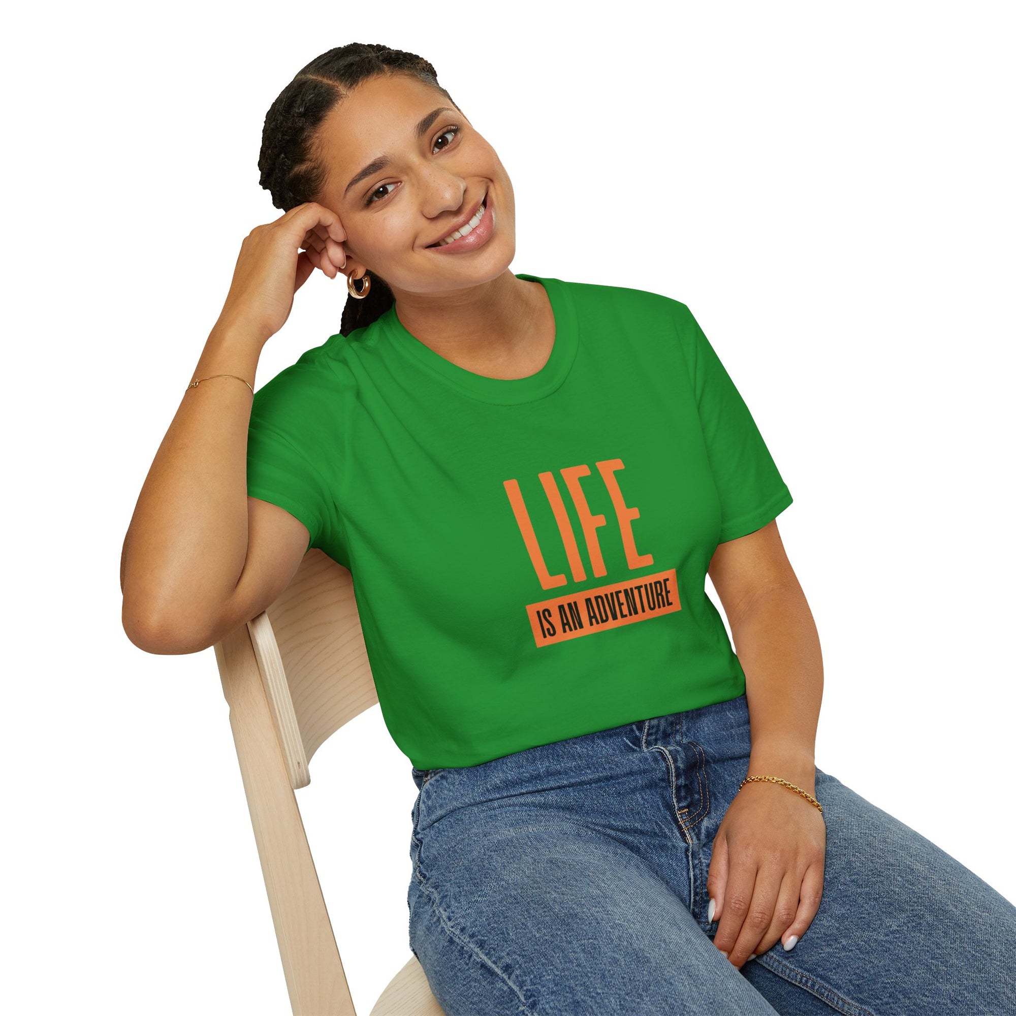 Adventure Inspired Unisex T-Shirt, Life is an Adventure Tee, Casual Wear, Gift for Travel Lovers, Inspirational Shirt, Everyday Comfort