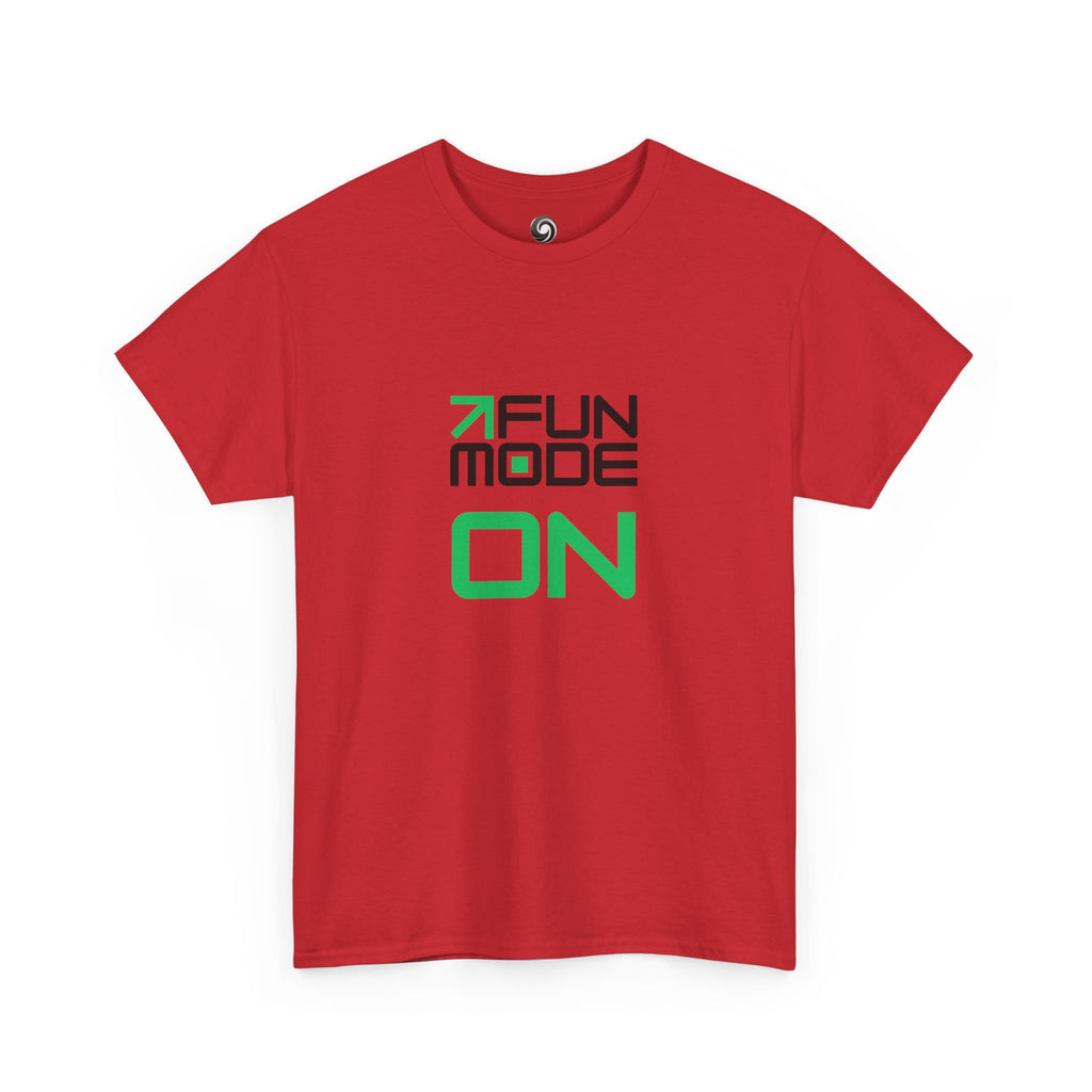 Fun Mode ON (Black) Unisex Heavy Cotton Tee - Casual Wear