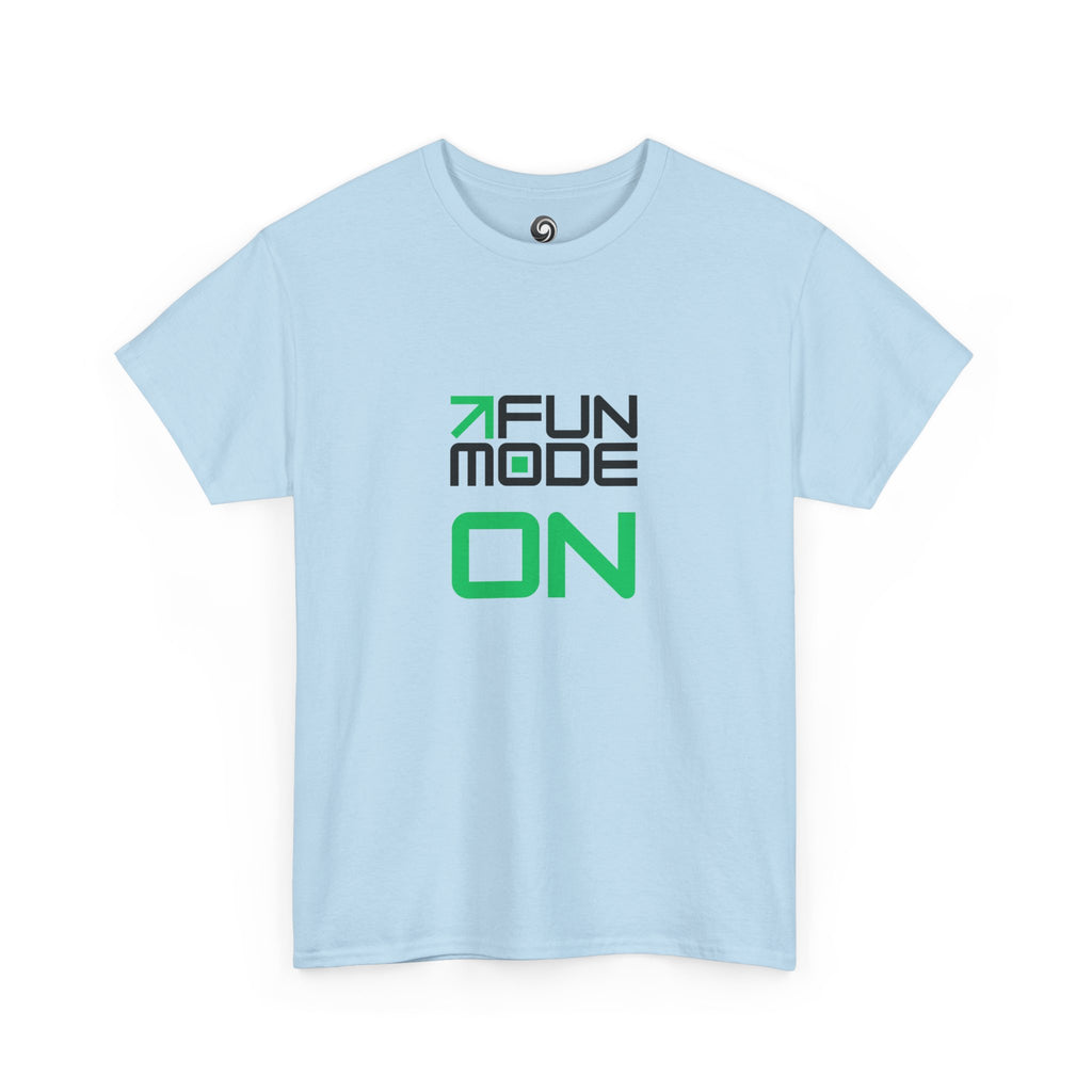 Fun Mode ON (Black) Unisex Heavy Cotton Tee - Casual Wear