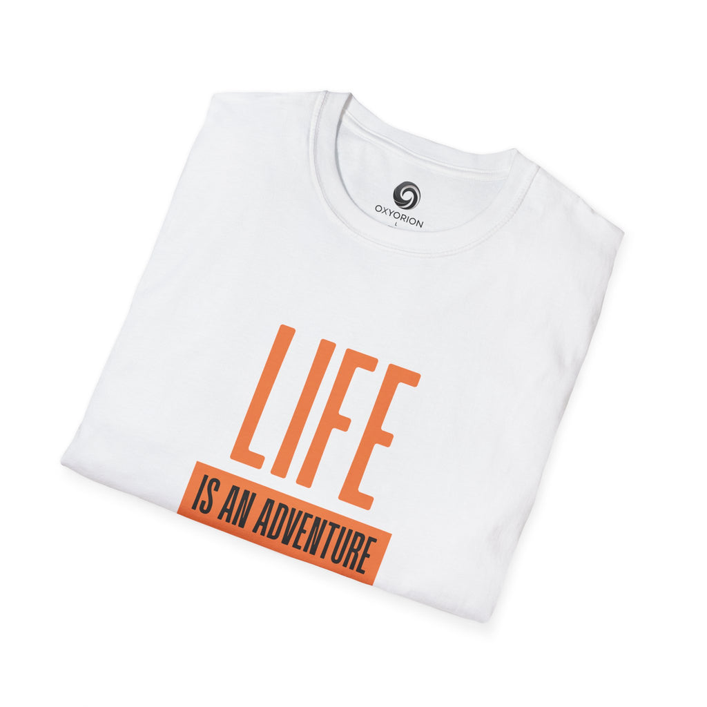 Adventure Inspired Unisex T-Shirt, Life is an Adventure Tee, Casual Wear, Gift for Travel Lovers, Inspirational Shirt, Everyday Comfort