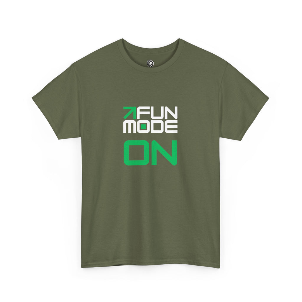Fun Mode (White) Unisex Heavy Cotton Tee