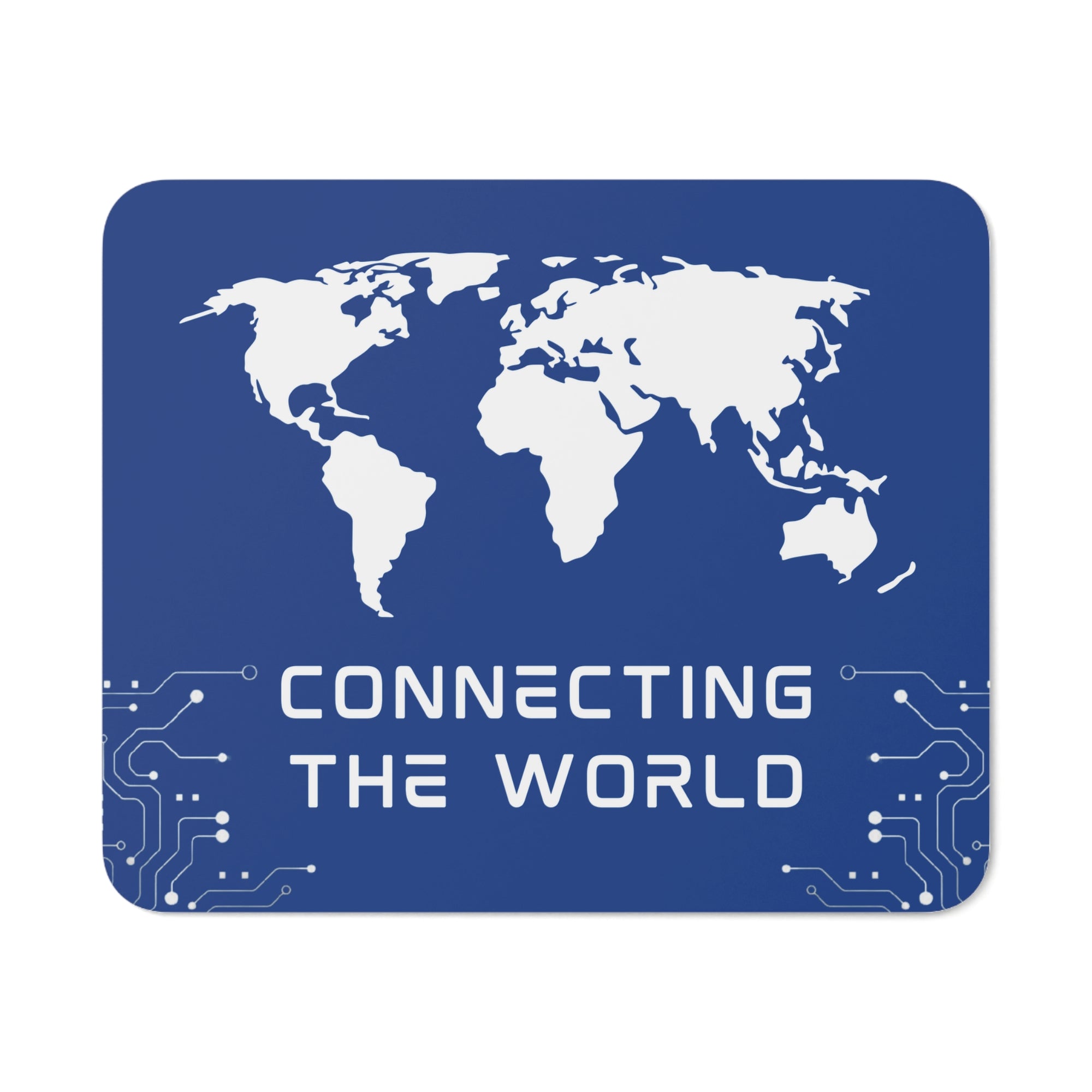 World Map Desk Mouse Pad - Connecting the World.