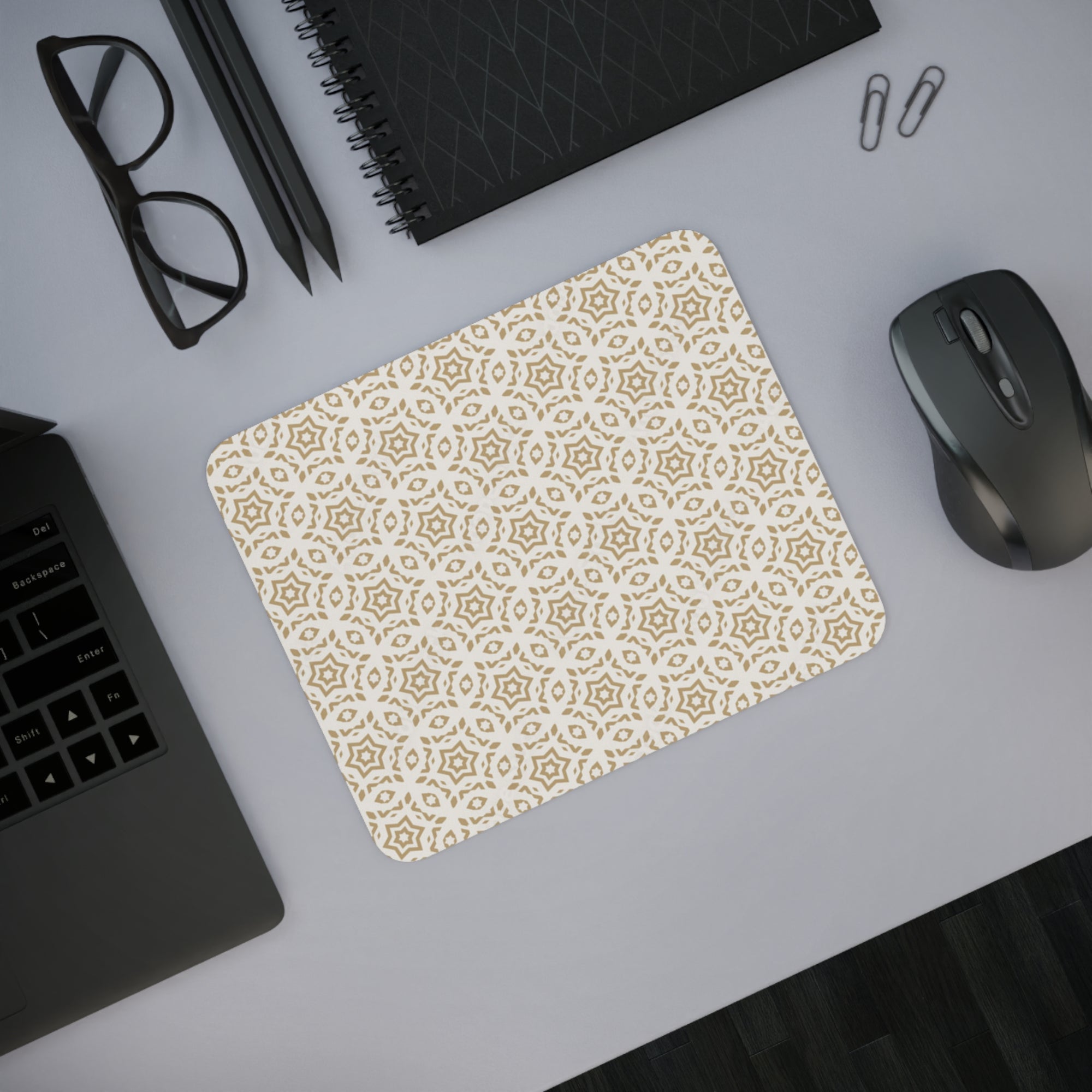 Elegant Patterned Desk Mouse Pad, Stylish Office Accessory, Chic Workspace Decor, Gaming Mousepad, Great Gift for Professionals