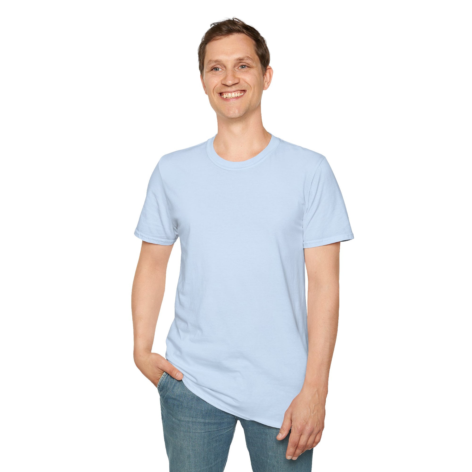 Unisex Plain T-Shirt, Soft Cotton Short Sleeve Tee