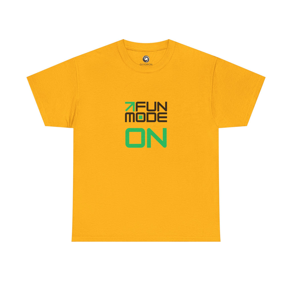 Fun Mode ON (Black) Unisex Heavy Cotton Tee - Casual Wear
