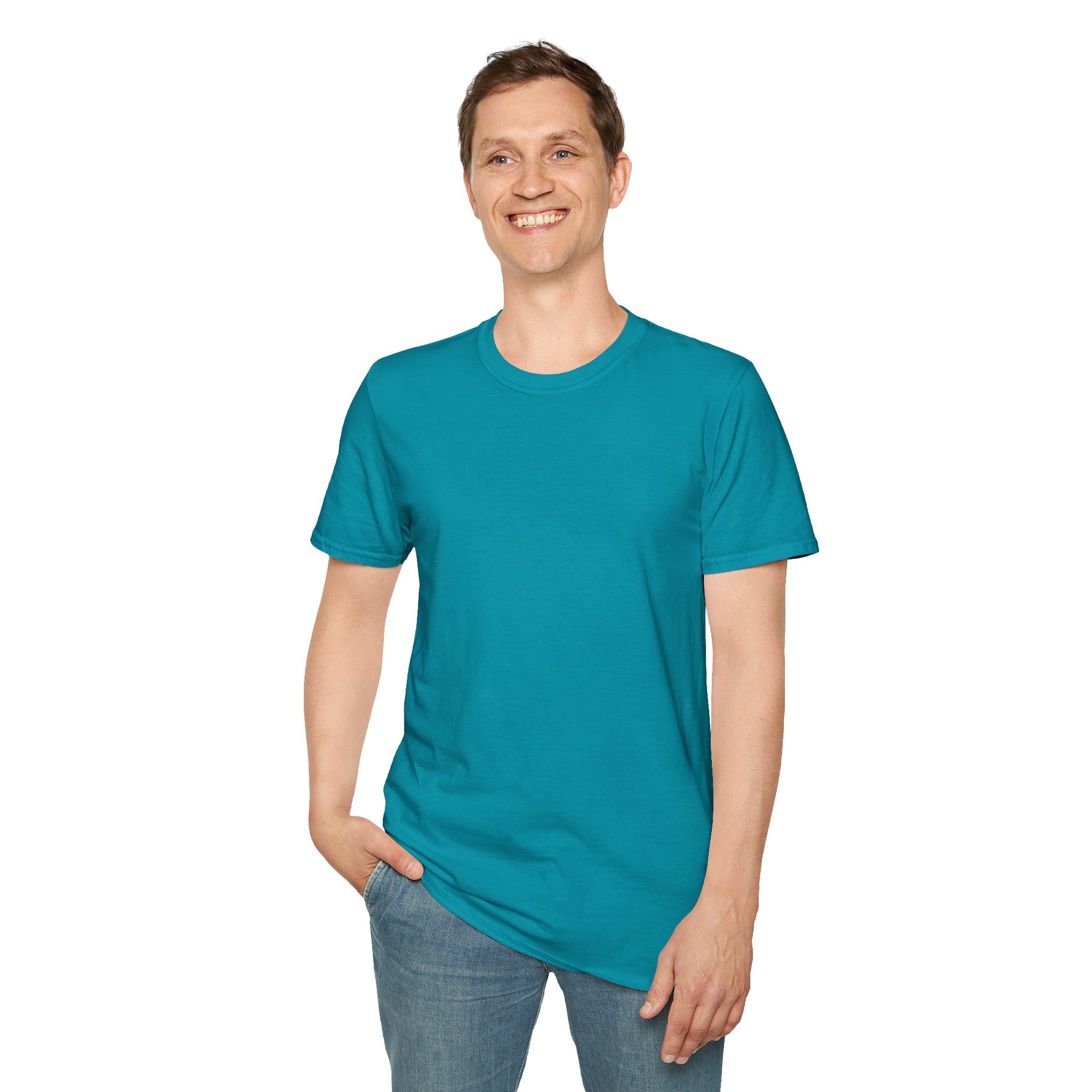 Unisex Plain T-Shirt, Soft Cotton Short Sleeve Tee