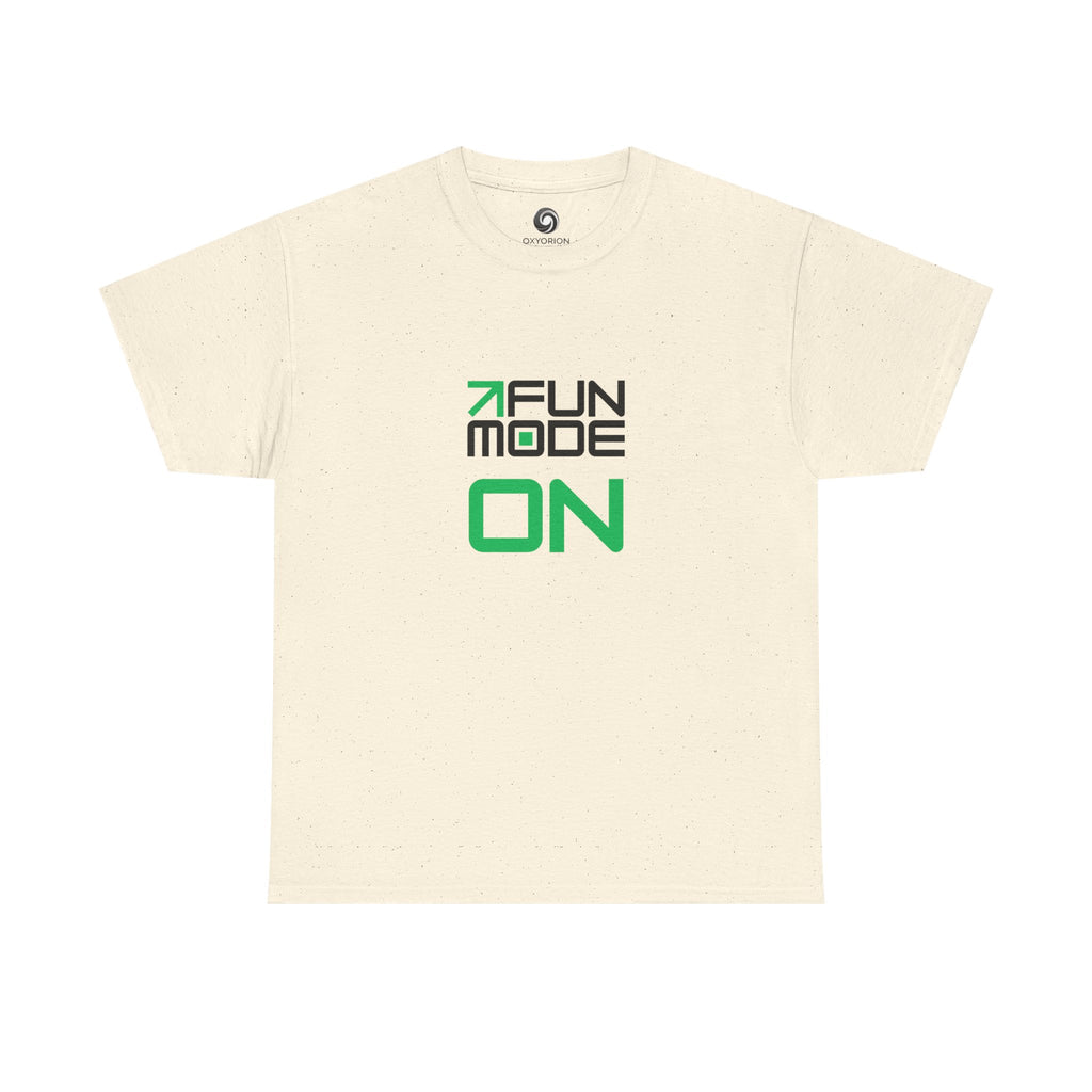 Fun Mode ON (Black) Unisex Heavy Cotton Tee - Casual Wear