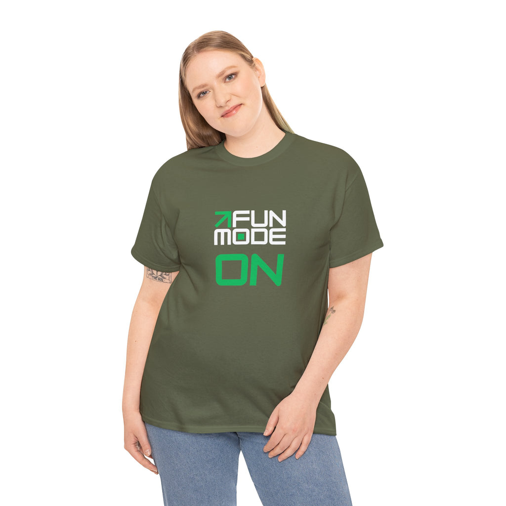 Fun Mode (White) Unisex Heavy Cotton Tee
