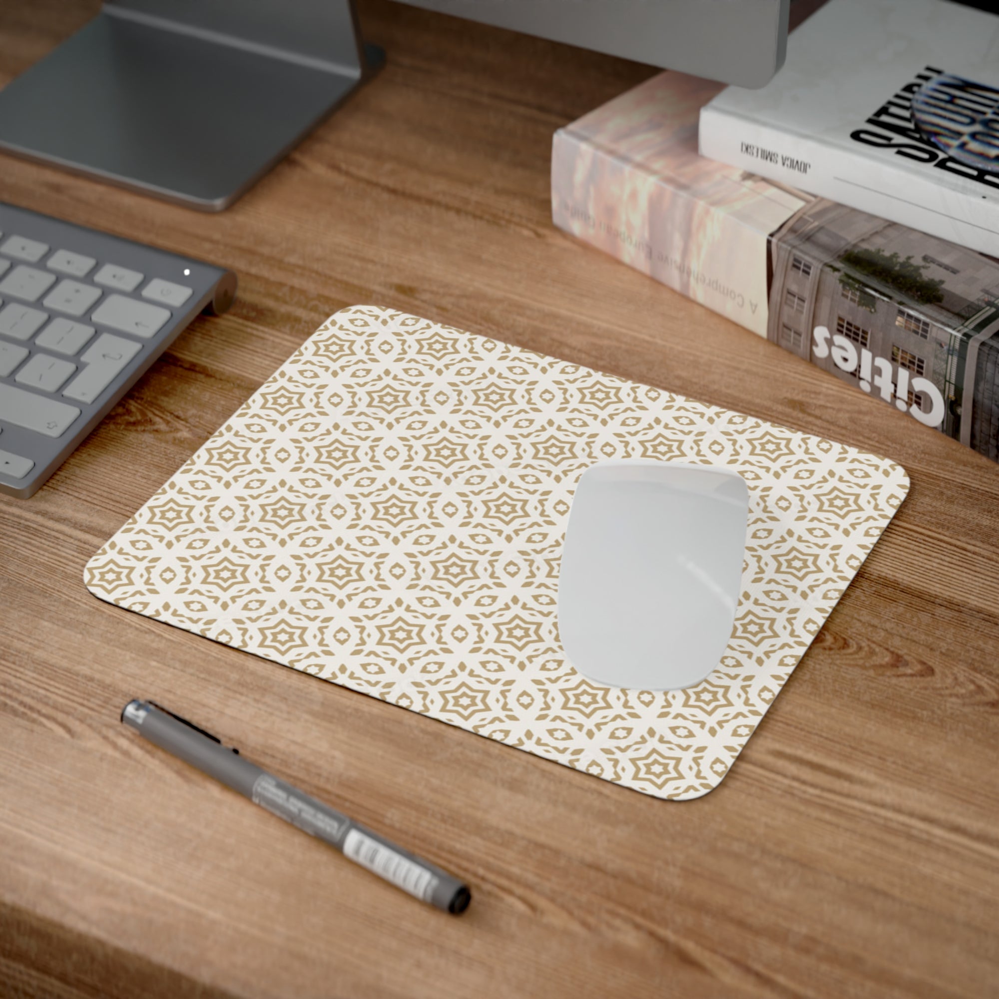 Elegant Patterned Desk Mouse Pad, Stylish Office Accessory, Chic Workspace Decor, Gaming Mousepad, Great Gift for Professionals