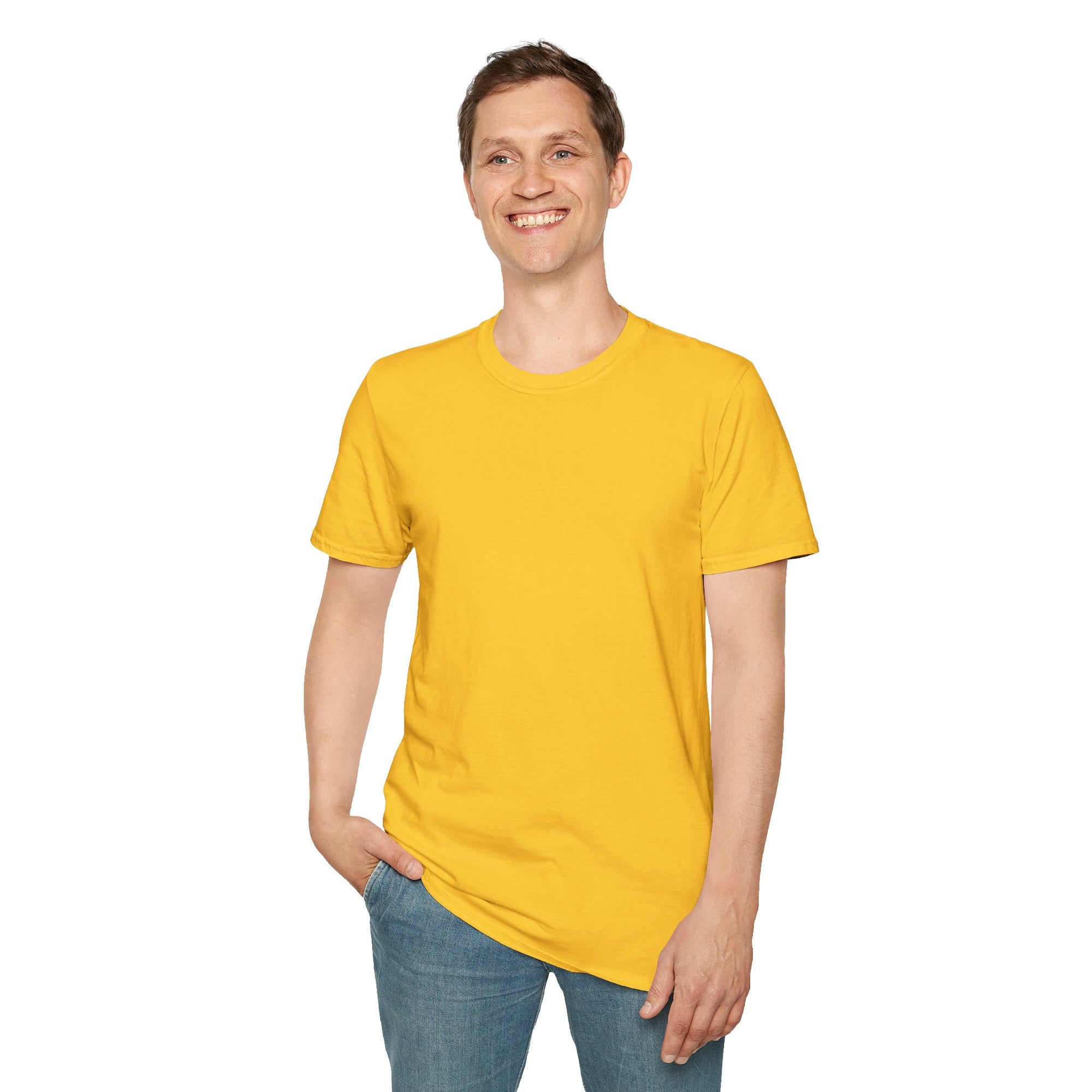 Unisex Plain T-Shirt, Soft Cotton Short Sleeve Tee