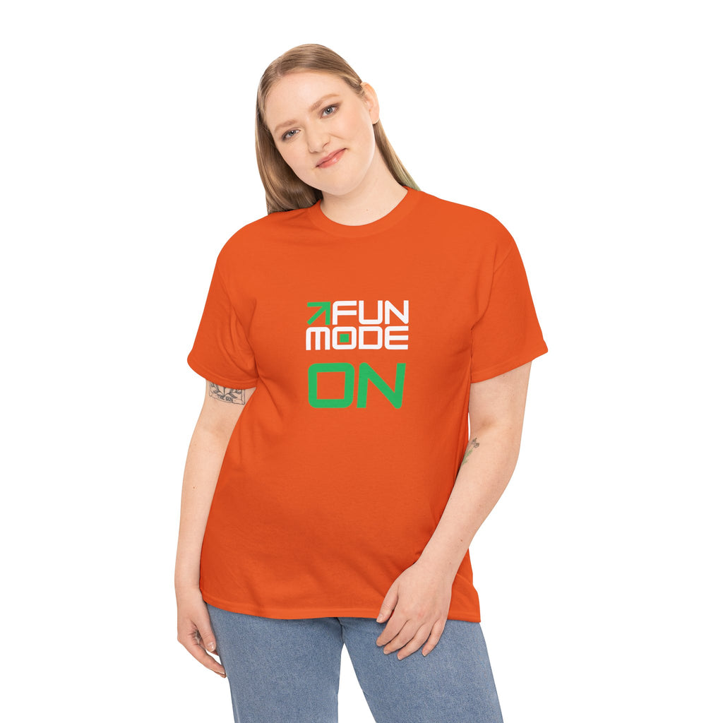 Fun Mode (White) Unisex Heavy Cotton Tee