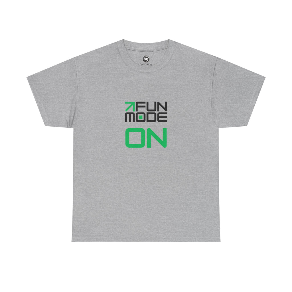 Fun Mode ON (Black) Unisex Heavy Cotton Tee - Casual Wear