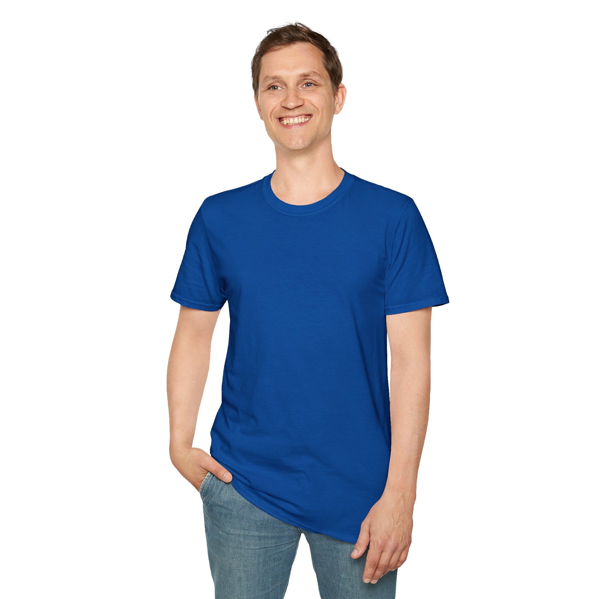 Unisex Plain T-Shirt, Soft Cotton Short Sleeve Tee