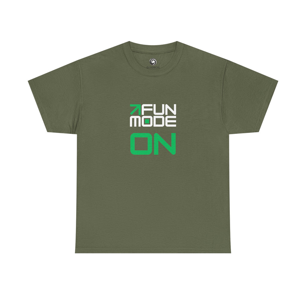 Fun Mode (White) Unisex Heavy Cotton Tee