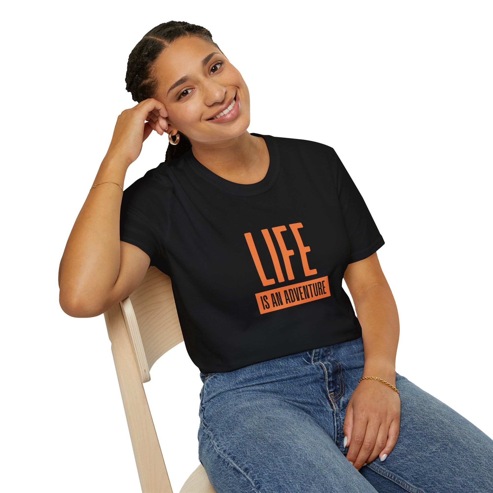 Adventure Inspired Unisex T-Shirt, Life is an Adventure Tee, Casual Wear, Gift for Travel Lovers, Inspirational Shirt, Everyday Comfort