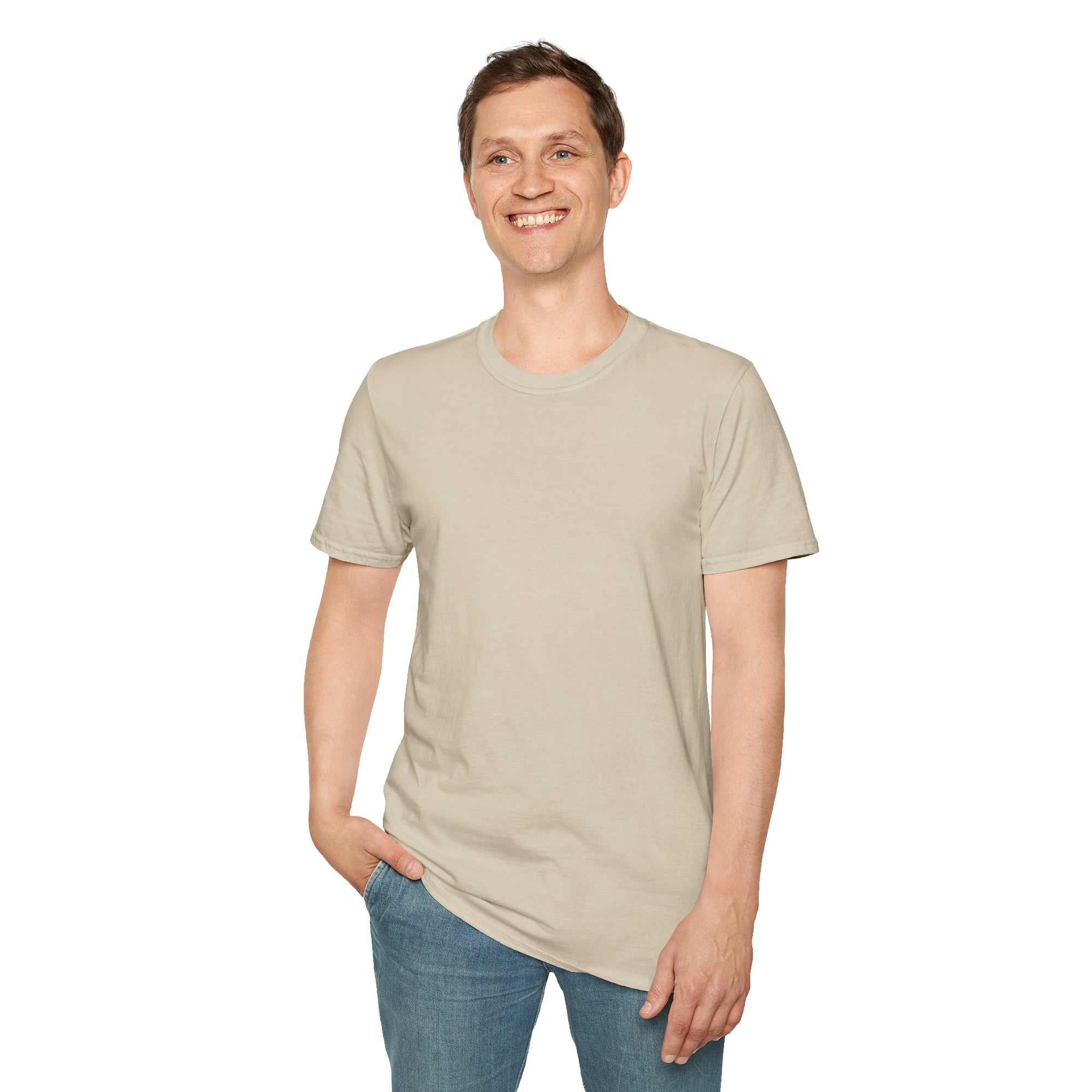 Unisex Plain T-Shirt, Soft Cotton Short Sleeve Tee