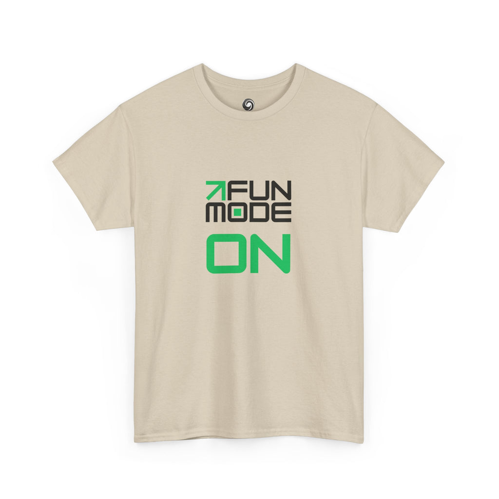Fun Mode ON (Black) Unisex Heavy Cotton Tee - Casual Wear