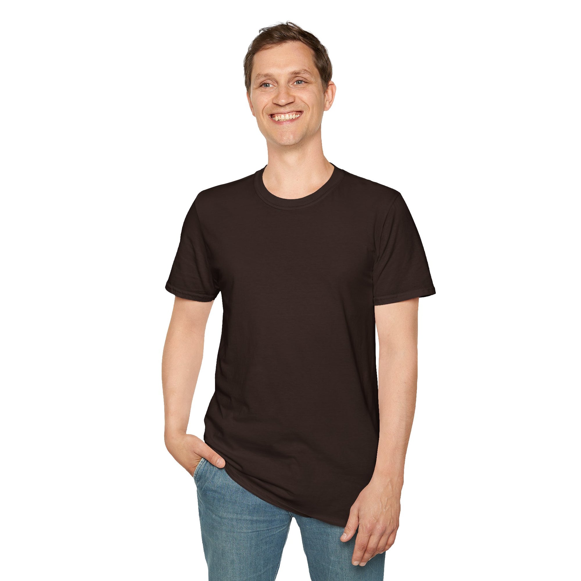 Unisex Plain T-Shirt, Soft Cotton Short Sleeve Tee
