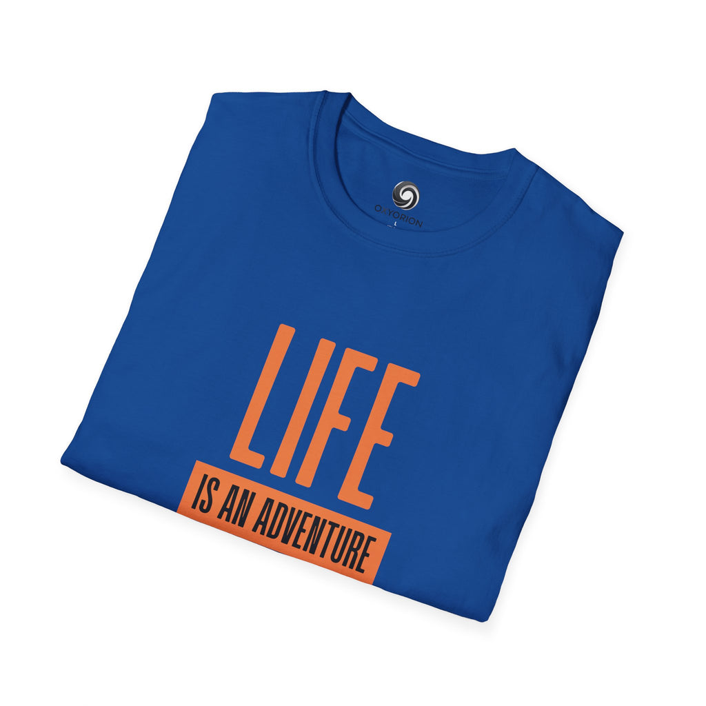 Adventure Inspired Unisex T-Shirt, Life is an Adventure Tee, Casual Wear, Gift for Travel Lovers, Inspirational Shirt, Everyday Comfort