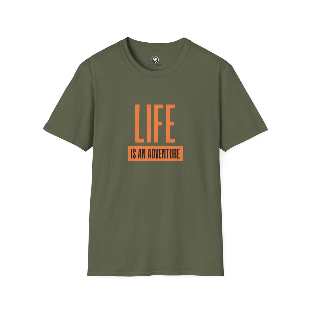 Adventure Inspired Unisex T-Shirt, Life is an Adventure Tee, Casual Wear, Gift for Travel Lovers, Inspirational Shirt, Everyday Comfort