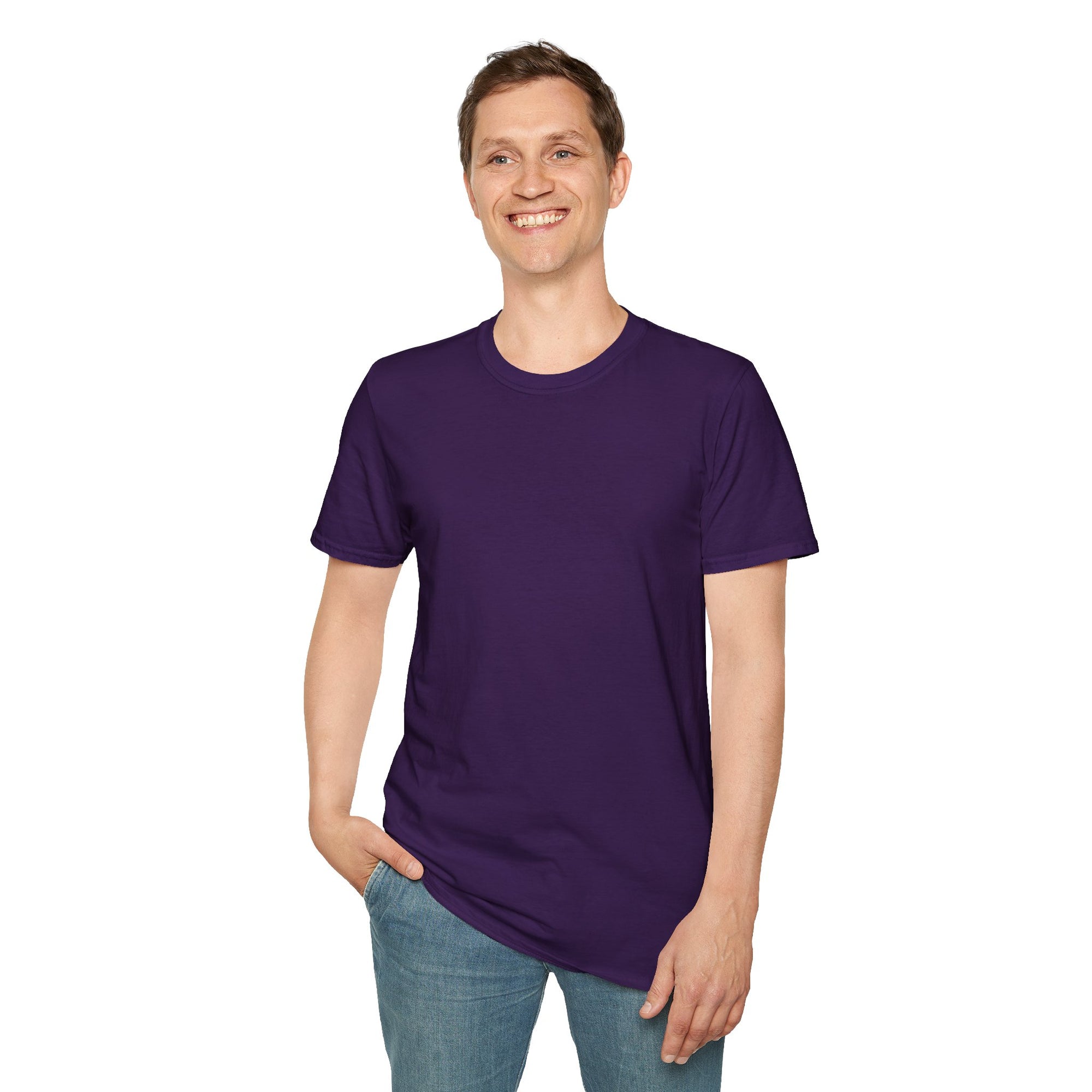 Unisex Plain T-Shirt, Soft Cotton Short Sleeve Tee