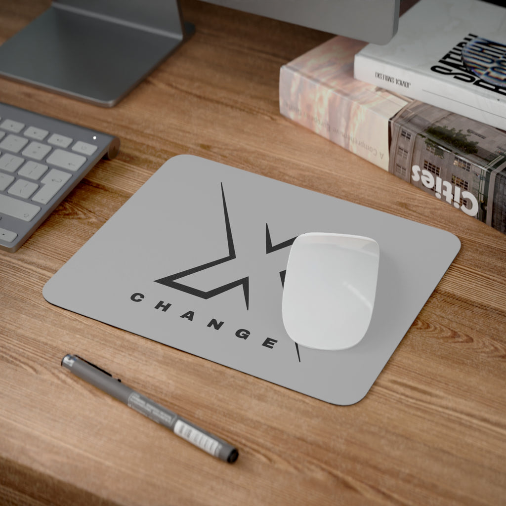 Sleek Modern Desk Mouse Pad with 'X CHANGE' Design