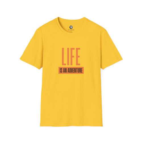 Adventure Inspired Unisex T-Shirt, Life is an Adventure Tee, Casual Wear, Gift for Travel Lovers, Inspirational Shirt, Everyday Comfort